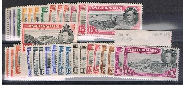 Image of Ascension SG 38/47b UMM British Commonwealth Stamp